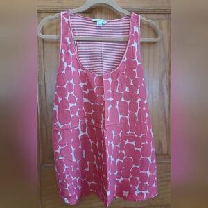 Banana Republic silk/linen coral  racer Sz L